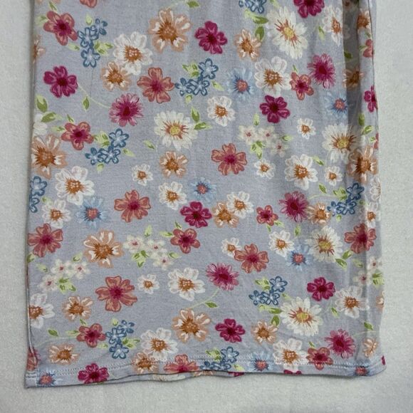 Posh Peanut Carissa Purple Floral Ruffle Sleeve Bamboo Henley T-Shirt Girl's 5T - Picture 6 of 7